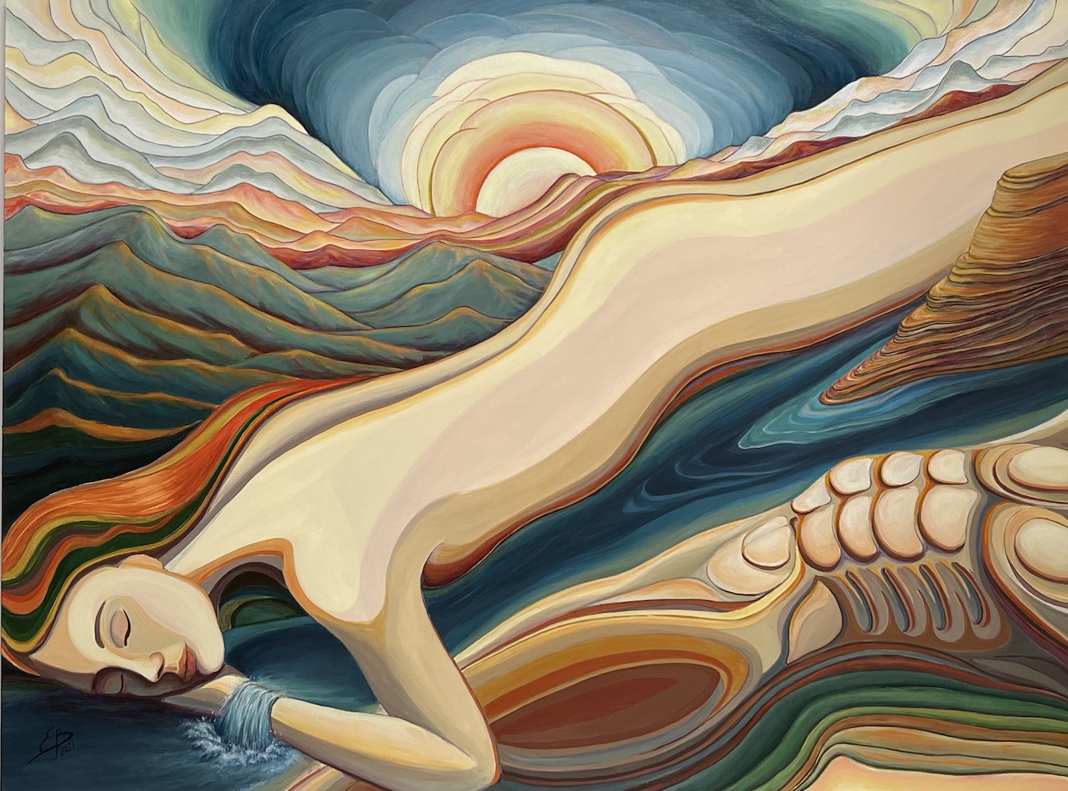 Relaxation, landscape, abstract