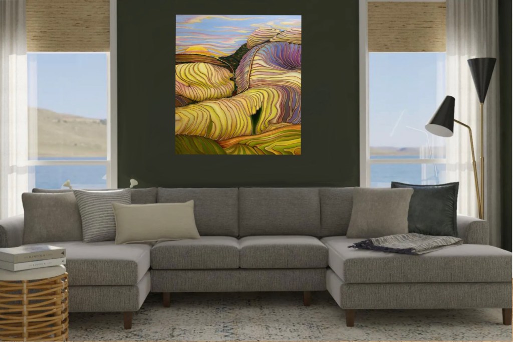 art on wall for living room relaxation landscape abstract
